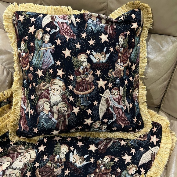 Xmas theme decorative pillow cases only, pillows NOT included.  6 available. - Picture 2 of 2